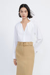Lily Pleated Collar Shirt | LILY ASIA