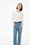 Soft Wool Blend Knitted Sweater | LILY ASIA