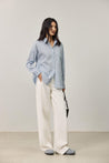 LILY Simple Striped Loose Shirt | LILY ASIA