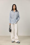 LILY Simple Striped Loose Shirt | LILY ASIA