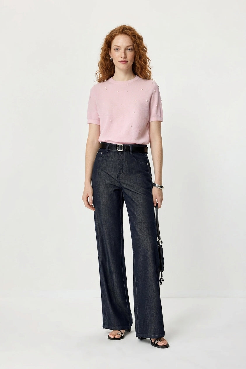 Beaded Knit Tee