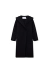 All sheep wool retro hooded long coat | LILY ASIA