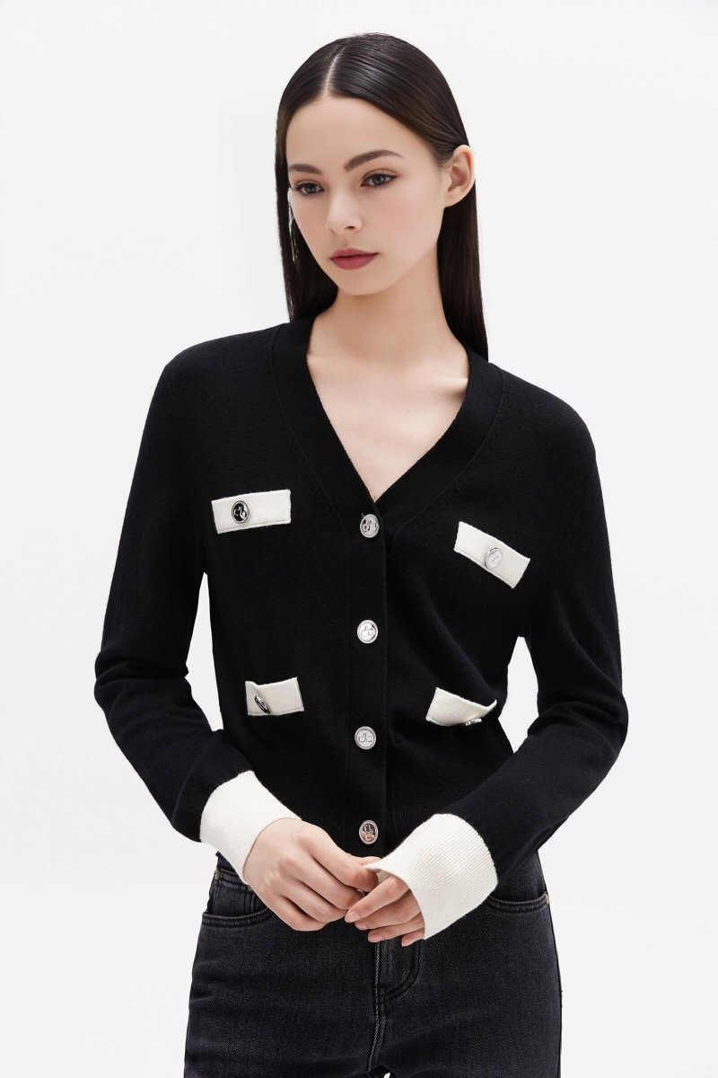 Cashmere V-Neck Breathable Cardigan | LILY ASIA