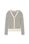 Chic Striped Knit Cardigan | LILY ASIA
