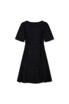 Classic Square Neck Black Dress | LILY ASIA