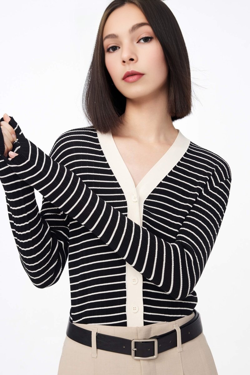 Classic Striped Knit Pullover | LILY ASIA