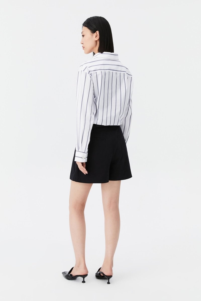Cotton Slim Fit Jacquard Shirt | LILY ASIA