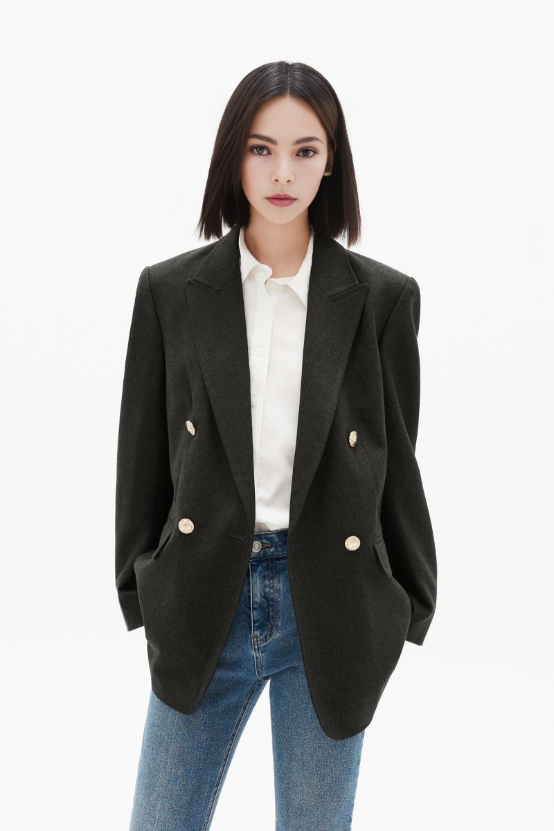 Deep Green Wool Suit | LILY ASIA