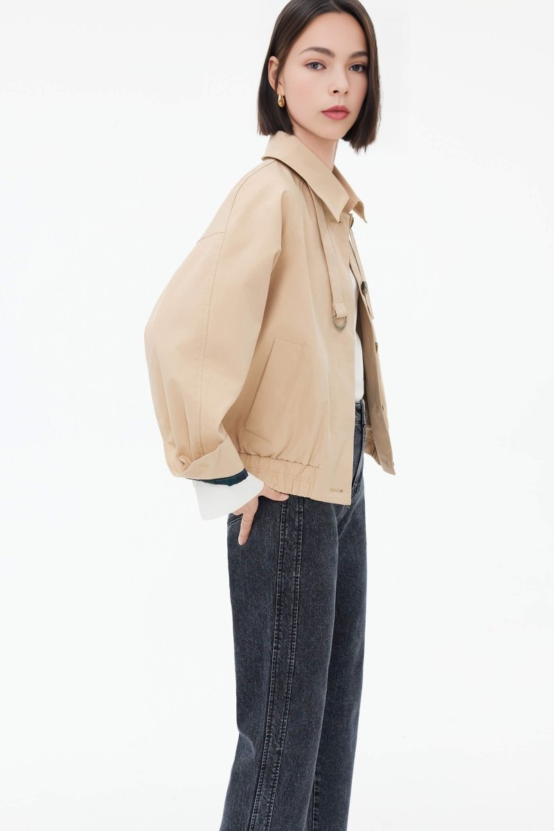 Double-Wear Stand Collar Jacket | LILY ASIA