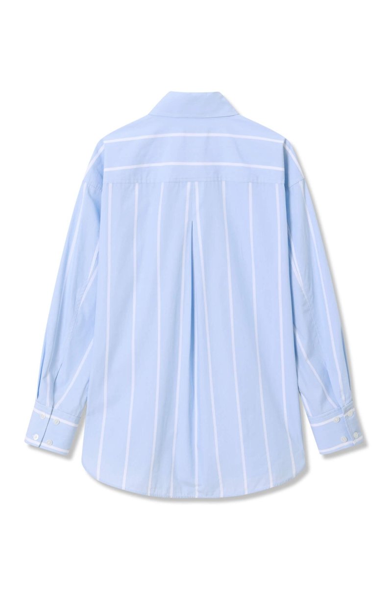 Exquisite Embroidered Striped Shirt | LILY ASIA