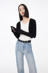 Fashionable Cropped Knit Cardigan | LILY ASIA