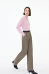 Flattering Straight-Leg Casual Trousers | LILY ASIA