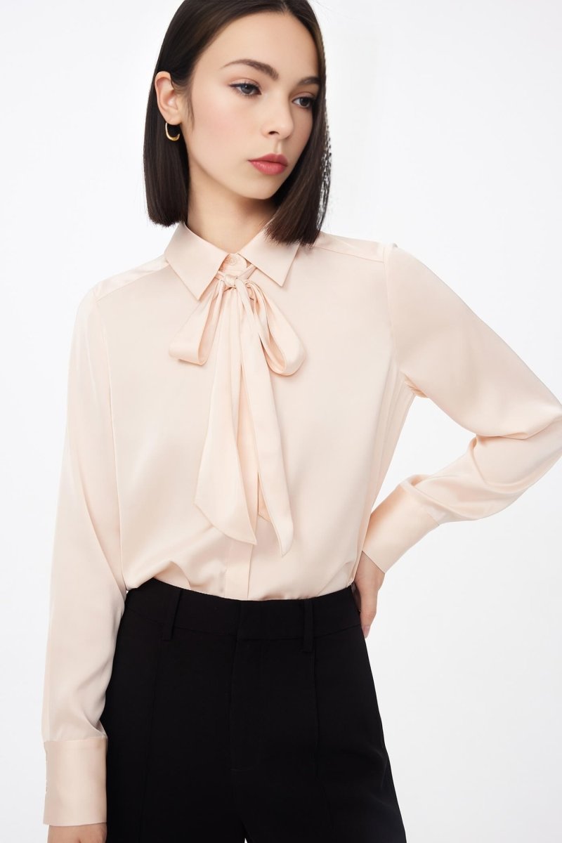 Fresh Dual-Color Blend Shirt | LILY ASIA