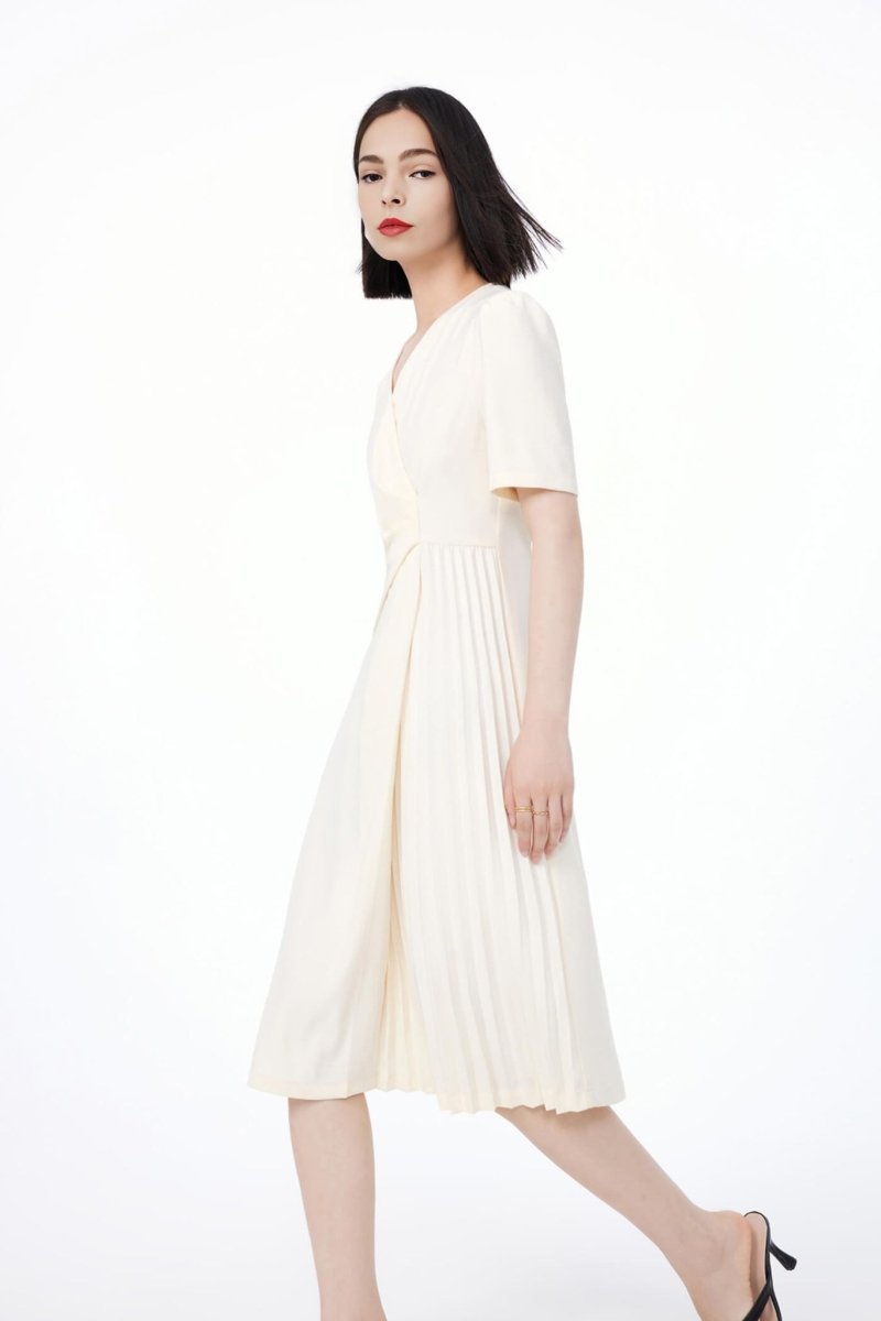 Gentle Draped Midi Dress | LILY ASIA