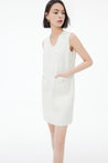 Graceful Chanel-inspired Little White Dress | LILY ASIA