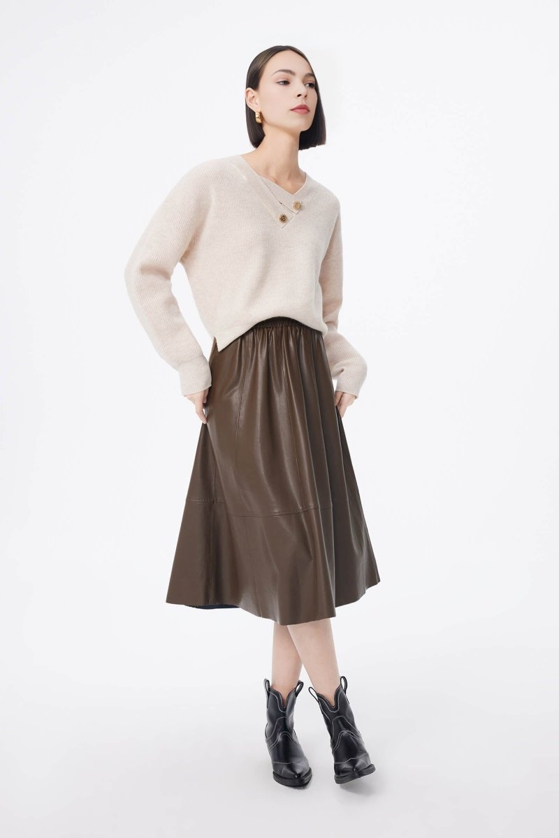LILY All-Wool Solid Knit Sweater | LILY ASIA