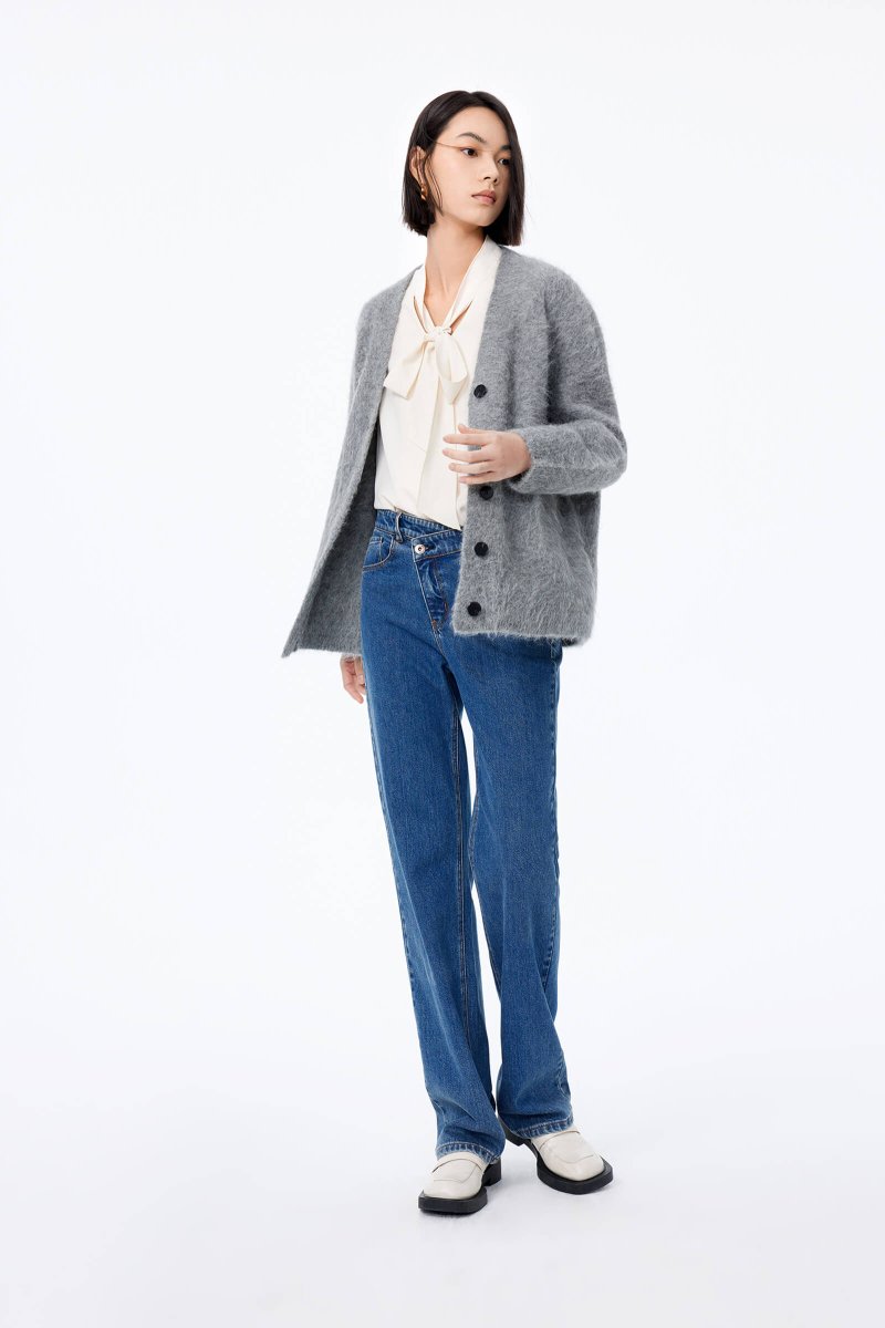 LILY Camel Hair Knit Cardigan | LILY ASIA