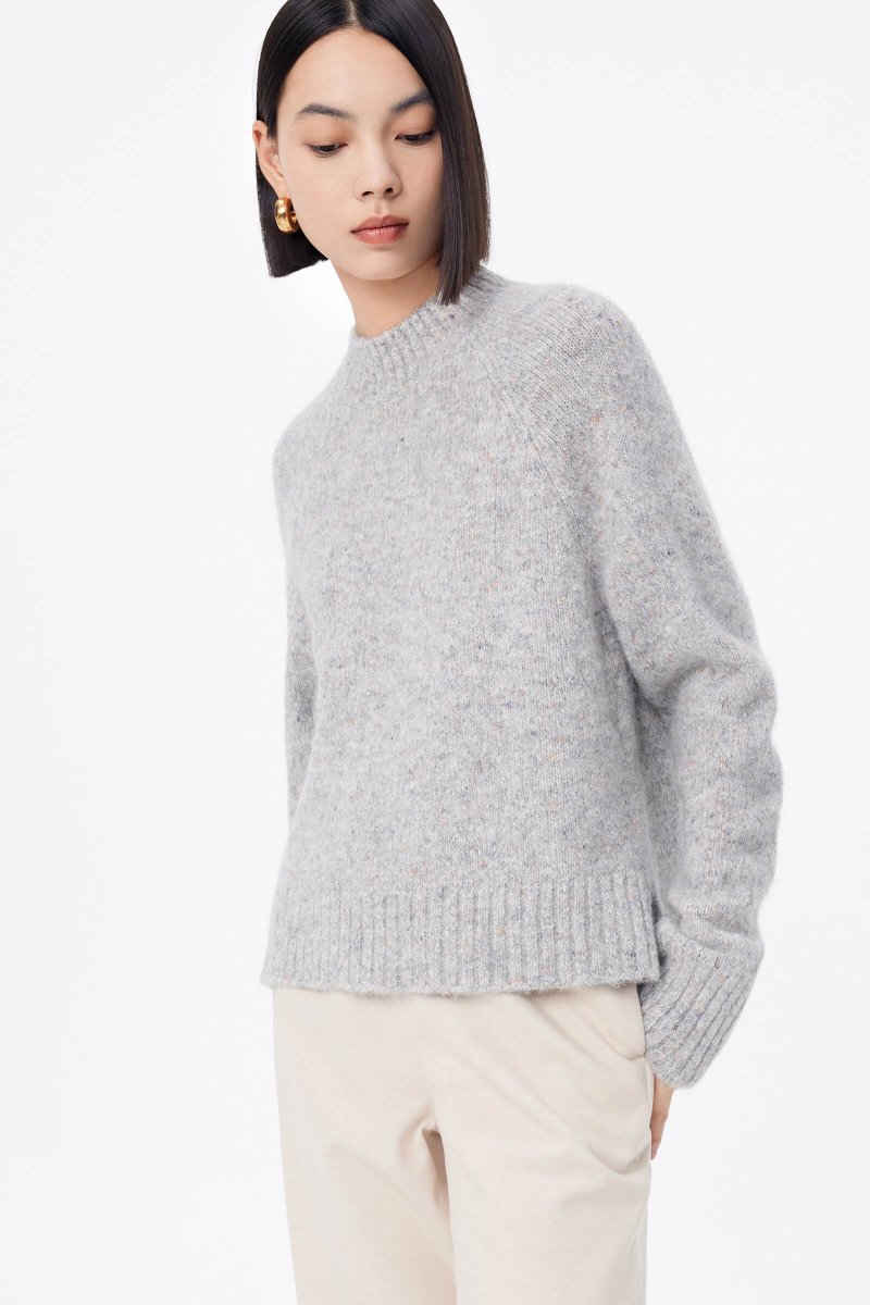 LILY Camel Wool Knit Sweater | LILY ASIA