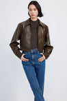 LILY Casual PU Leather Short Jacket | LILY ASIA