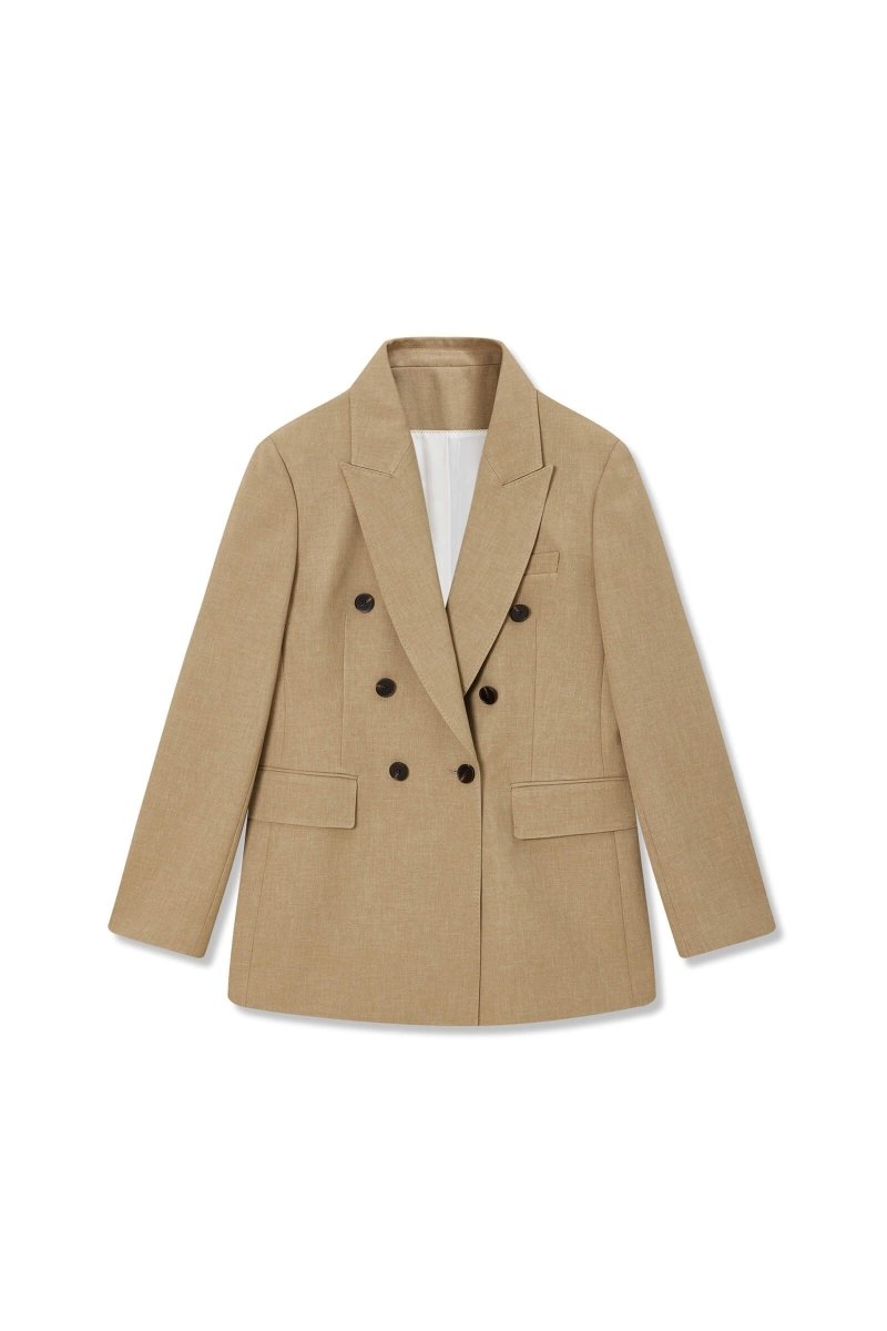 LILY Color-Block Double-Breasted Blazer | LILY ASIA