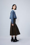 LILY Cotton Denim Workwear Loose Denim Short Jacket | LILY ASIA