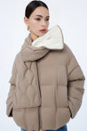 LILY Detachable Scarf Down Jacket | LILY ASIA