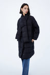 LILY Detachable Scarf Long Down Jacket | LILY ASIA
