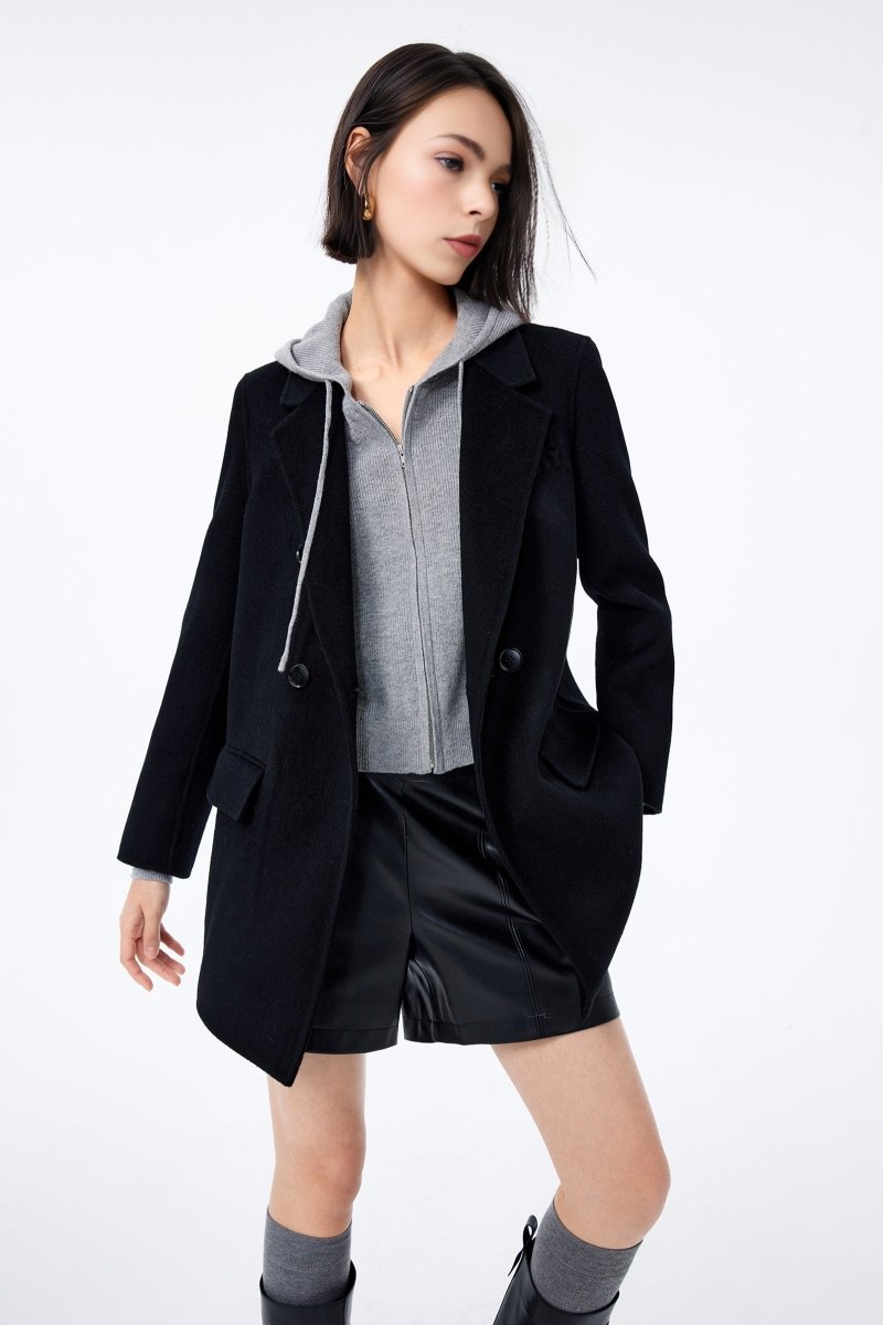 LILY Double-Breasted Full Wool Coat | LILY ASIA