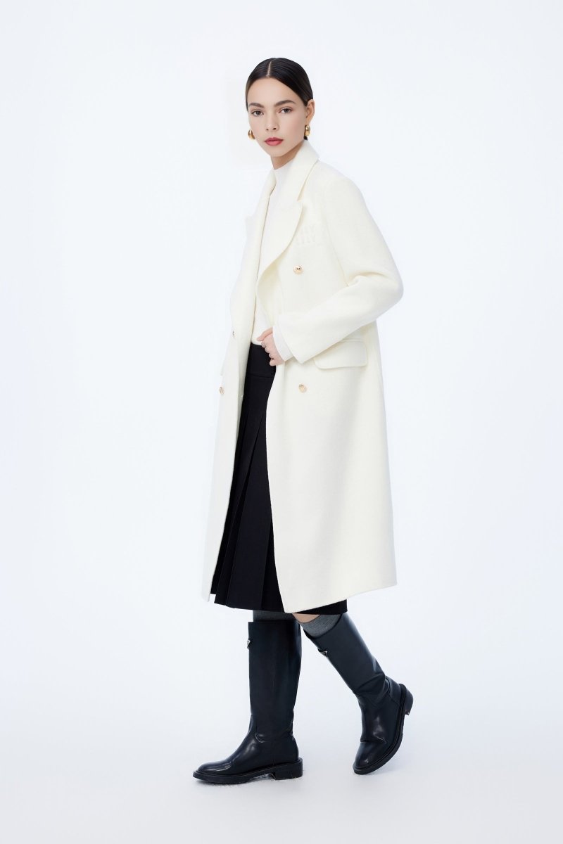LILY Double-Breasted Wool-Blend Coat | LILY ASIA