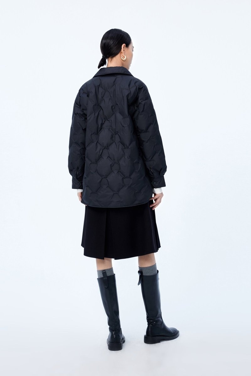 LILY Duck Down Shirt-Style Down Jacket | LILY ASIA