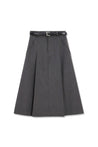LILY Elegant Belted High-Waisted A-Line Skirt | LILY ASIA