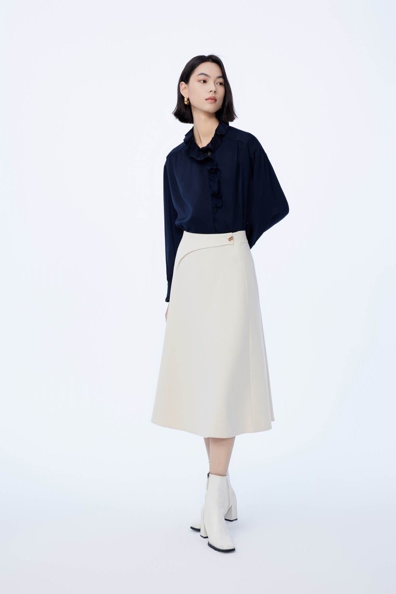 LILY Elegant Hepburn-Style Midi Skirt | LILY ASIA