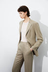 LILY Fashion Linen Blazer with Button Fastening | LILY ASIA