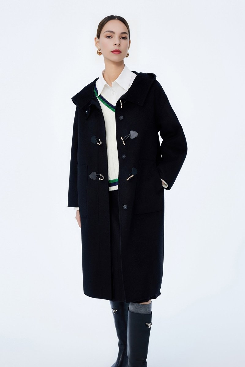 LILY Full Wool Hooded Coat | LILY ASIA
