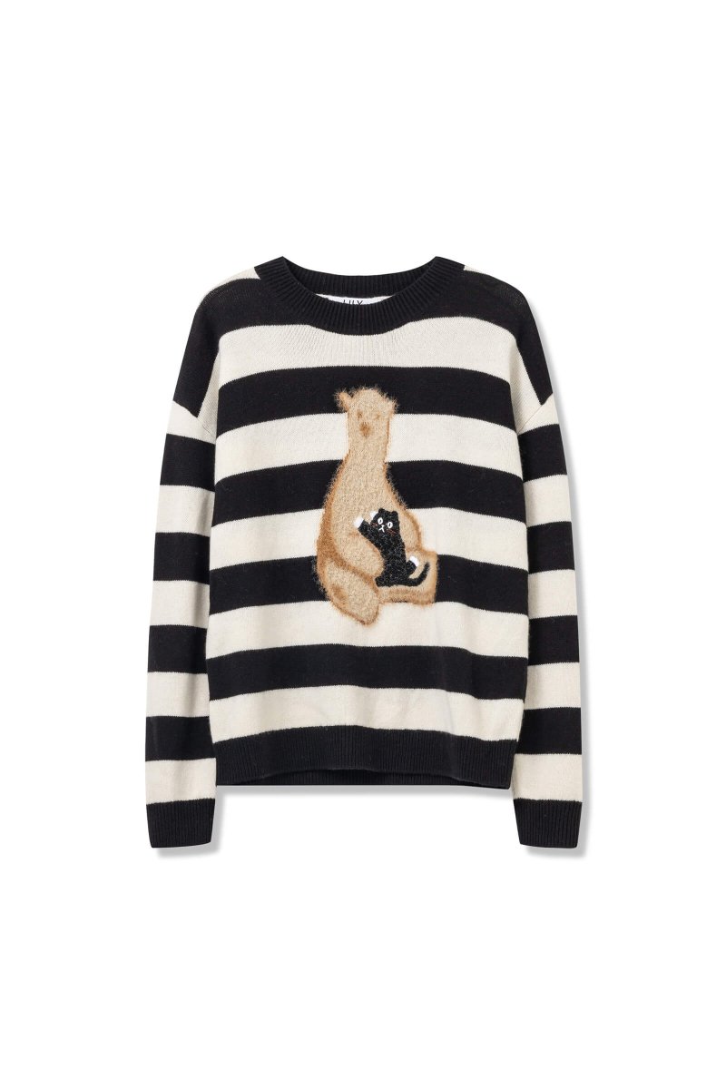 LILY Full Wool Playful Jacquard Sweater | LILY ASIA