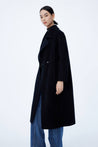 LILY Full Wool Vintage Black Long Coat | LILY ASIA