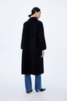 LILY Full Wool Vintage Black Long Coat | LILY ASIA