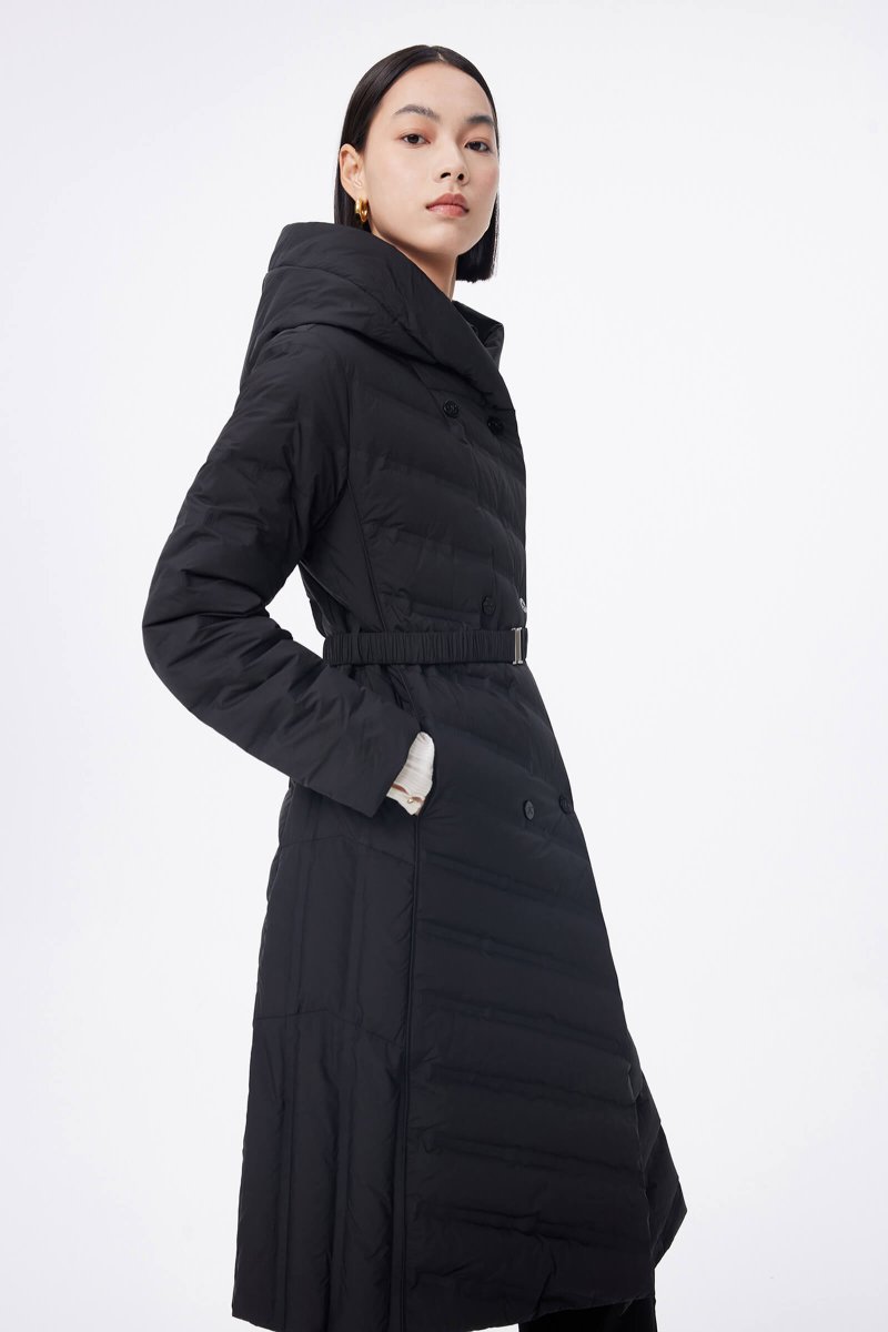 LILY Goose Down Hooded Coat | LILY ASIA