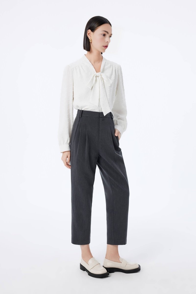 LILY High-Waisted Cropped Suit Pants | LILY ASIA