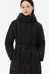 LILY Hooded Goose Down Long Down Coat | LILY ASIA