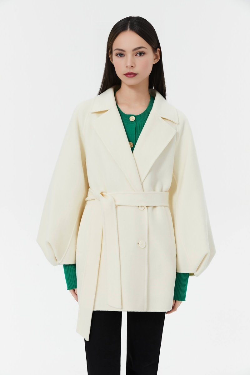 LILY Mid-length Woolen Coat | LILY ASIA
