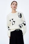 LILY Panda Embroidered Knit Sweater | LILY ASIA