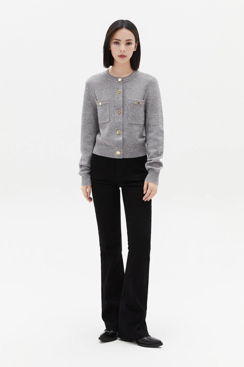 LILY Pure Wool Solid Knit Cardigan | LILY ASIA
