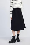 LILY Retro Draped High-Waisted A-Line Skirt | LILY ASIA