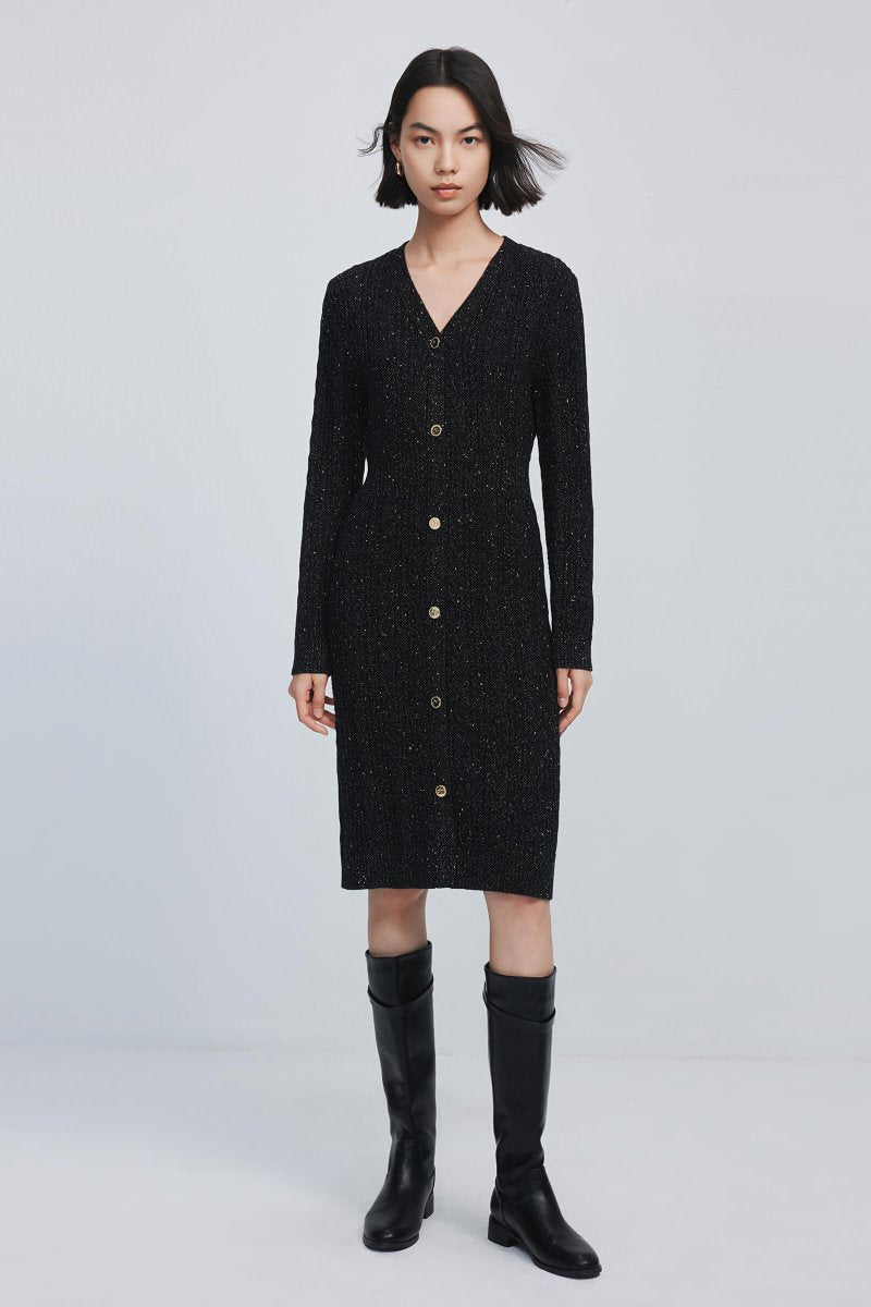 LILY Sheep Wool Knitted Dress | LILY ASIA