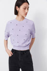 LILY Sheep Wool Retro Puff Sleeve Short Wool Sweater | LILY ASIA