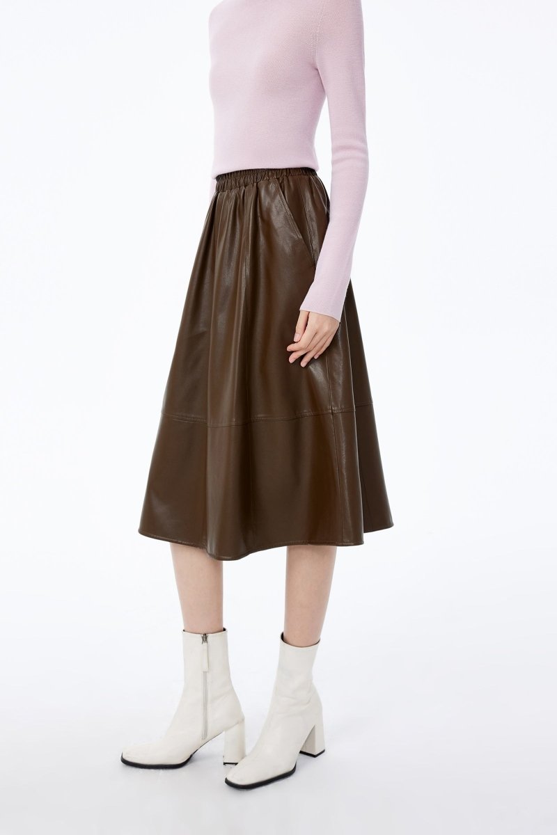 LILY Soft PU Leather Mini Skirt | LILY ASIA