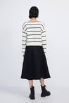 LILY Striped One-Shoulder Knit Sweater | LILY ASIA