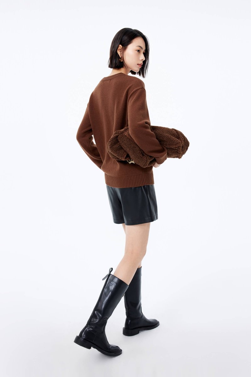 LILY Stylish Wool Playful Jacquard Sweater | LILY ASIA