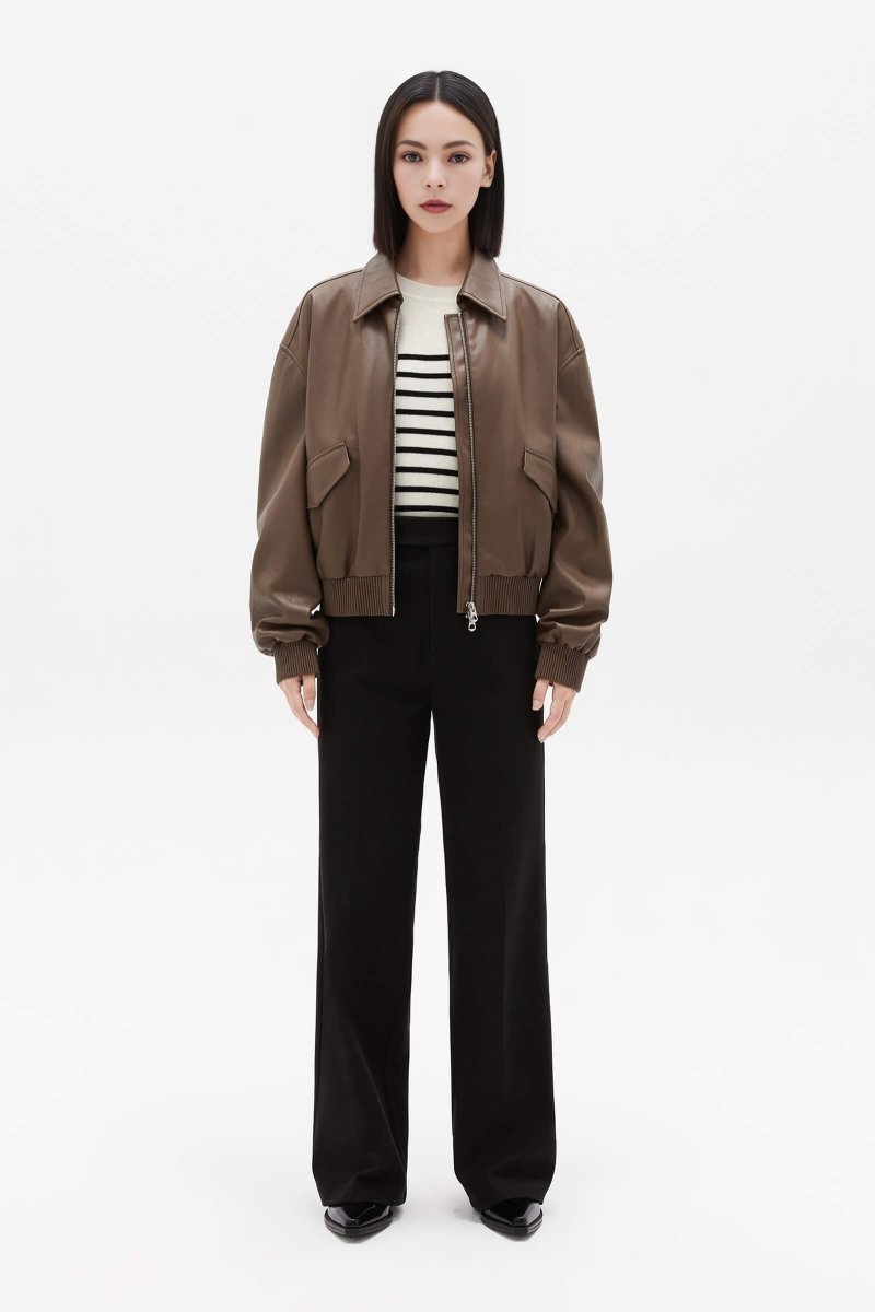 LILY Stylish Workwear PU Jacket | LILY ASIA